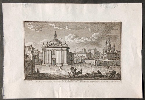 Stampa antica giuseppe vasi - stampa,