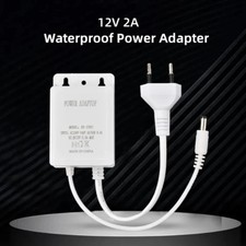 ALIMENTATORE CARICABATTERIE 12V 2A IMPERMEABILE STABILIZZATO IP65 SPINA EU IT