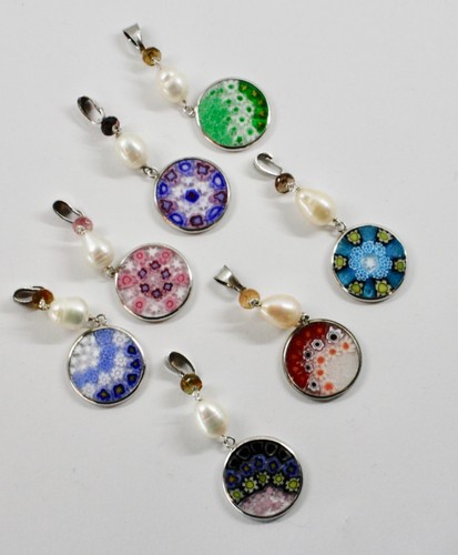Ciondolo argento 925 perle - in,