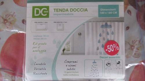 Tenda doccia impermeabile