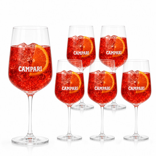 Set bicchieri campari - 6,