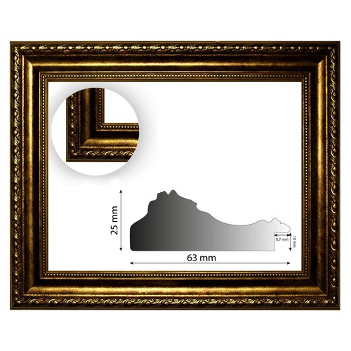 Cornice barocca oro - cornice, finemente