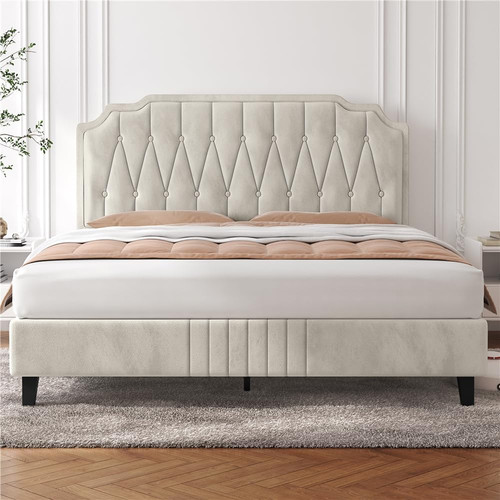 Letto matrimoniale imbottito - matrimoniale,