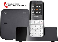 Telefono Cordless Gigaset SL350 Vivavoce Rubrica 500 ID con Foto  Display Colori