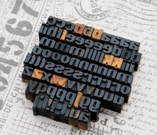 Alfabeto A-Z 14 mm tipografia