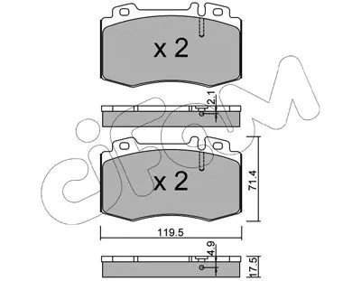 Pastiglie freno 822 563 - pastiglie, 822-563-5