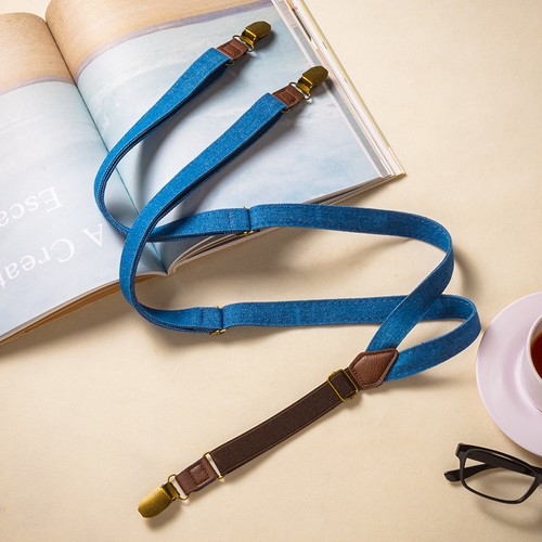 Bretelle blu vintage - blu,