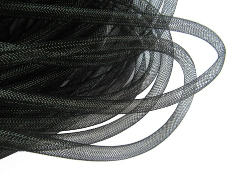 Yards black solid mesh tube - black,
