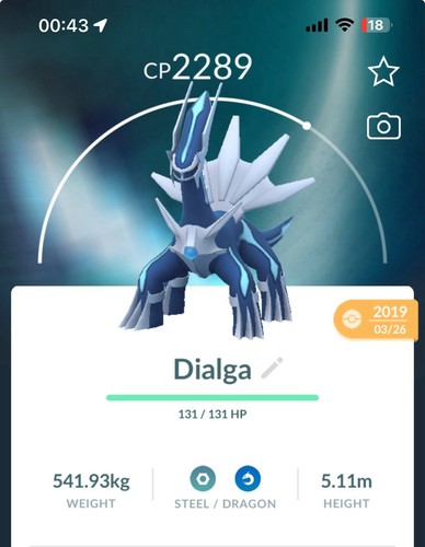 Dialga 2018 2019 - , pokemon