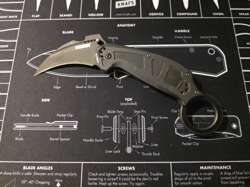 Coltello poket pieghevole nero - coltello,