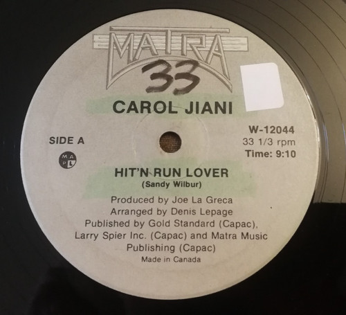 Carol jiani hit - carol, lover
