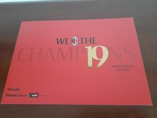 MILAN CALCIO CAMPIONE D' ITALIA 2021 2022 FOLDER POSTE ITALIANE. COMPLETO.