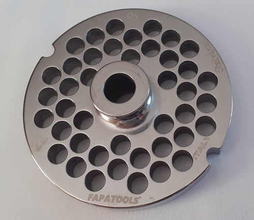 Piastra inox per tritacarne - piastra,