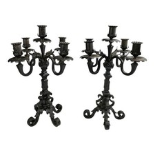 COPPIA CANDELABRI VINTAGE