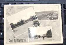 Cartolina mondragone Caserta Saluti 3 vedutine  Spedita An 50