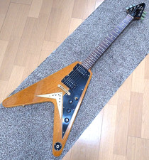 Epiphone Flying V Korina Reissue Natural 1990 Vintage Rara Chitarra Elettrica Giappone