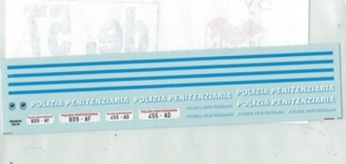 Decal polizia - 1/43,