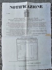 TT805-STATO PONTIFICIO-TASSA D'IMPOSTAZIONE ANIMALI VIVI 1835