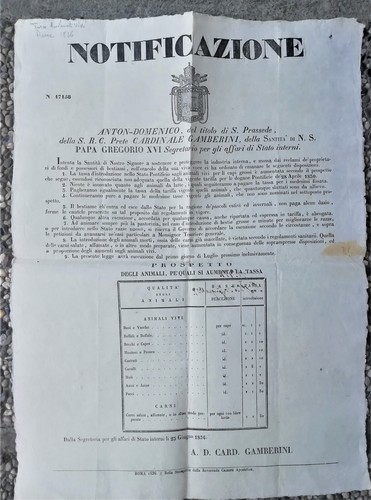 Tt805 stato pontificio tassa - tt805-stato, pontificio-tassa