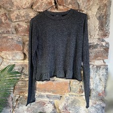 Maglia Zara nera e argento