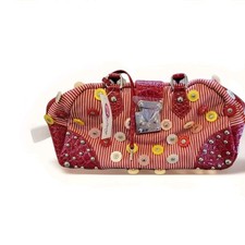 Borsa a mano rossa fatta a