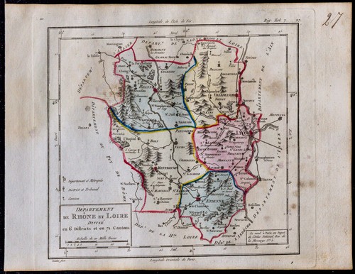 1791 rhône loire - -, carte