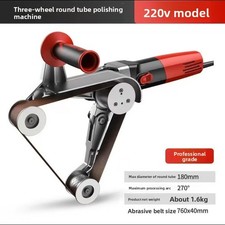 Levigatrice elettrica a nastro 3 ruote trafilatrice elettrica in metallo tondo 760x40MM