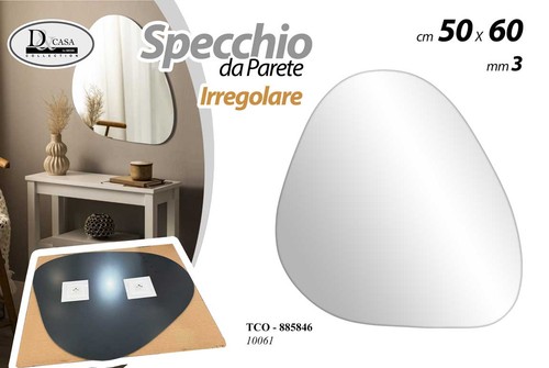 Specchio parete irregolare - da,