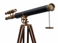 Antico telescopio ottone