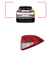 PER HYUNDAI TUCSON 2015-2018 Faro fanale posterioreDESTRO  esterno NO LED