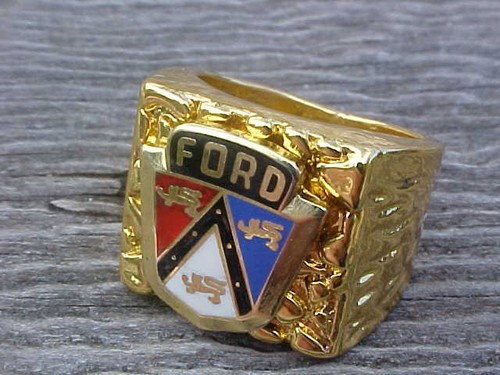 Anello cromato ford crest - anello,