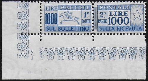 1954 italia parcel post stamps - parcel,