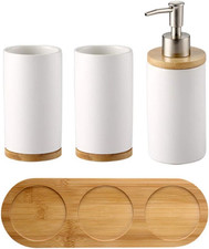 Set di 4 Accessori per Bagno