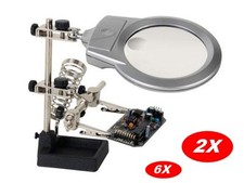 SUPPORTO TERZA MANO CON LENTE