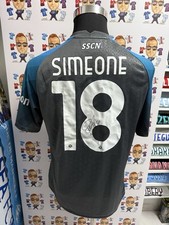 Maglia Napoli Simeone Champions League Shirt maillot camiseta trikot Autografata