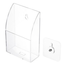 Telecomando Controllo Supporto,Acrilico 1 Slot Parete Montato per Office