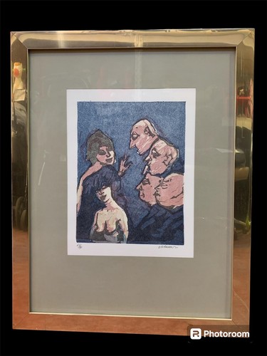 Litografia mino maccari - mino,