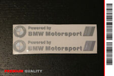 ✨ STEMMA 2 LOGO DECALCOMANIA ADESIVO "BMW MOTORSPORT" 3D SILVER (9x1,3 CM) ✨