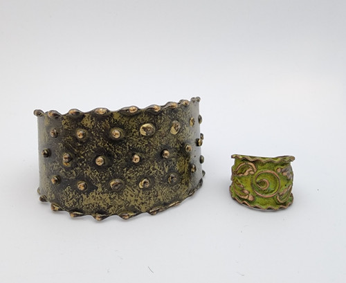 Set anello bracciale vintage - set, e