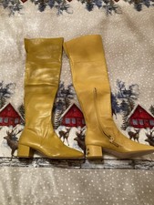 Elisabetta Franchi Stivale Al Ginocchio Senape N.40