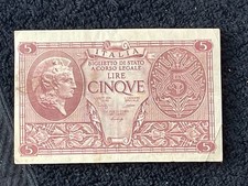 1944 ITALIA BIGLIETTO DI STATO