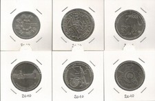 PORTOGALLO - 1 x 1,5 Euro + 4 x 2,5 + 1 x 5 Euro 2010