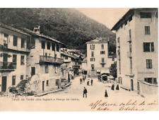 CARTOLINA PIEMONTE SALUTI DA CERES Villa Gagliardi e Albergo Centro VIAGGIATA 