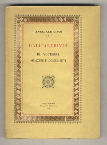 Dall archivio volterra - dall'archivio, di
