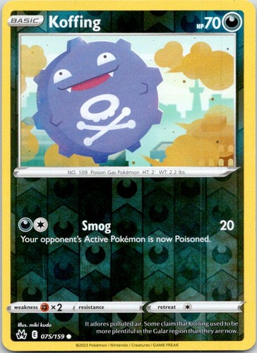 Koffing reverse holofoil - reverse,