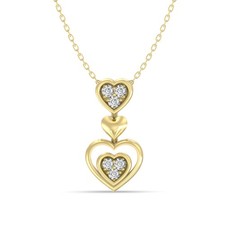 Ciondolo cuore oro giallo 10