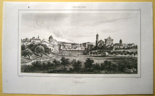 Stampa 1847 sassari sardegna - stampa,