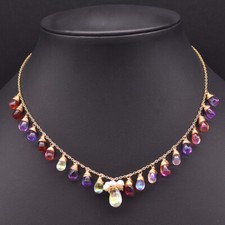 Collana placcata oro D17 con