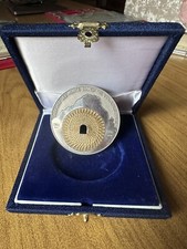 MEDAGLIA TRAFORO DEL MONTE BIANCO 25 ANNI 1990 ARGENTO 999