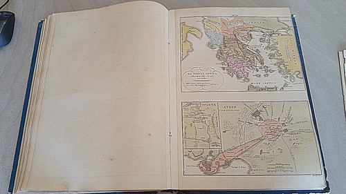 1843 antica cartina grecia - antica, old
